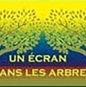 Un écran dans les arbres